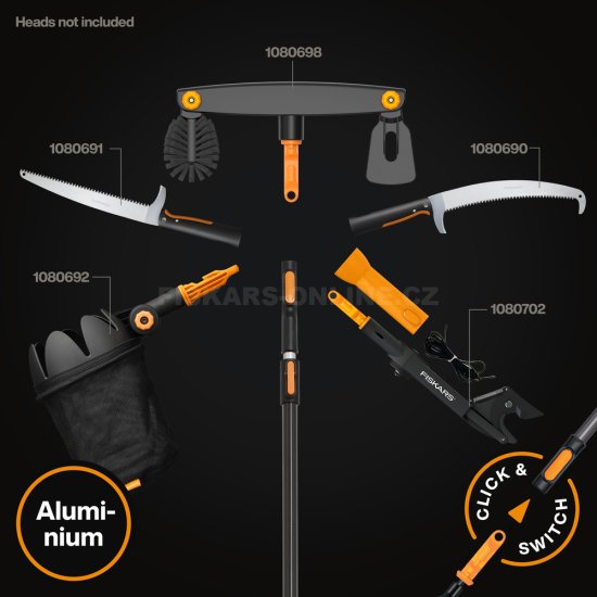 Teleskopická násada Fiskars OneClick L