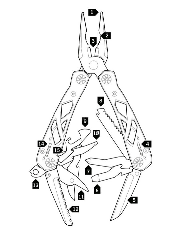 Multitool Gerber Suspension