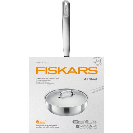 Panvica Fiskars All Steel 26 cm s pokrievkou
