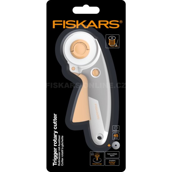 Rezacie koliesko na látku Fiskars 1066041 45 mm