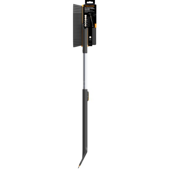 Teleskopická škrabka s otočným smetáčkem Fiskars X-series™