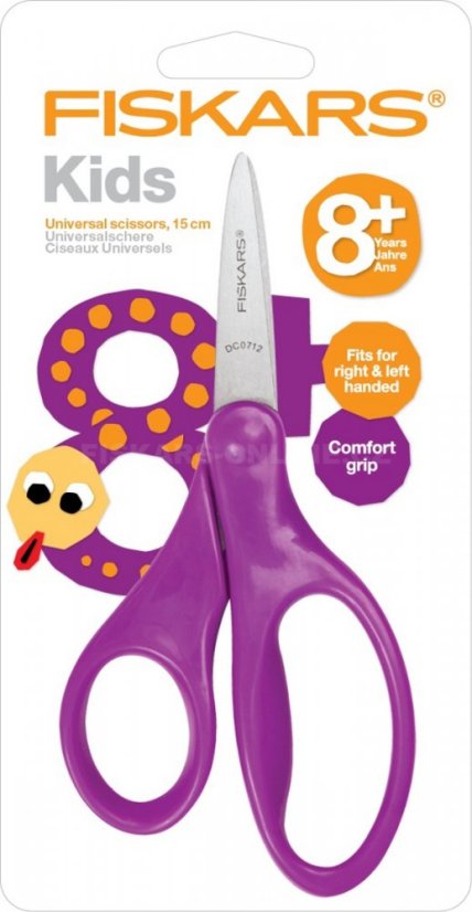 Dětské nůžky 15 cm, fialové
