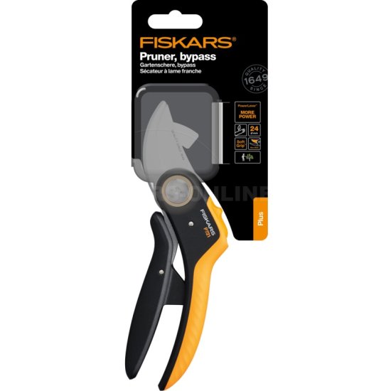 Dvojčepeľové záhradné nožnice Fiskars Plus P721