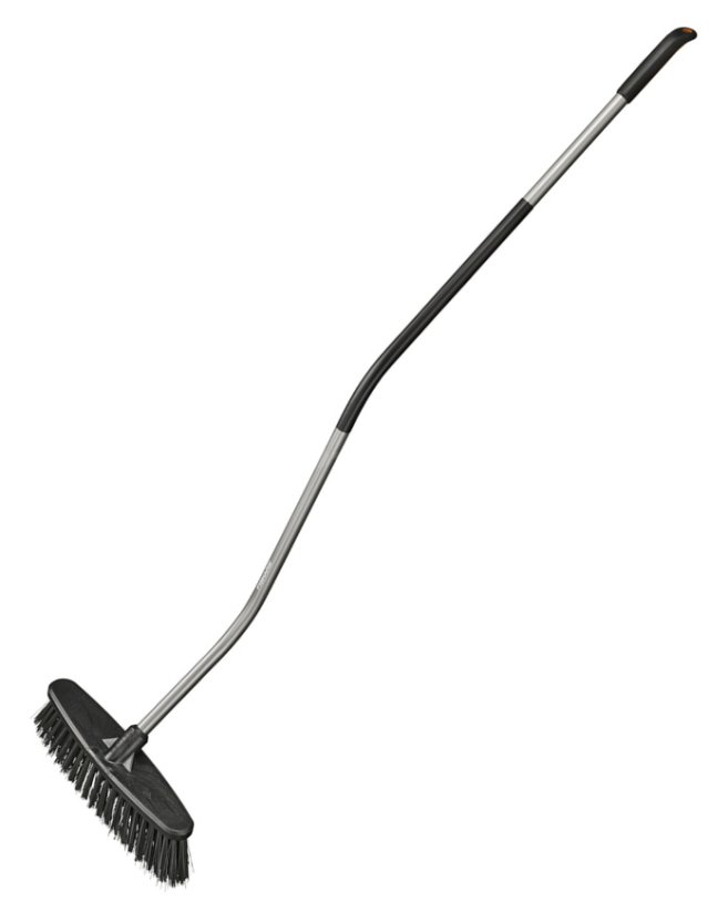 Koště se zahnutou násadou Fiskars Ergonomic