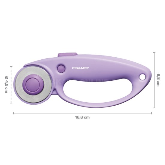 Rezacie koliesko na látku Fiskars 45 mm fialové