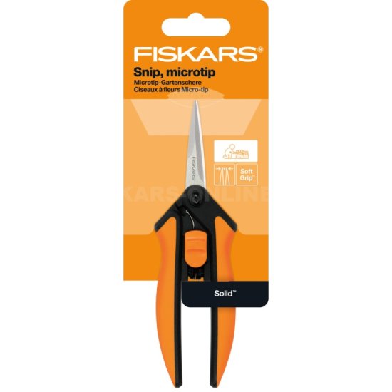 Prostříhavací špičaté zahradní nůžky Fiskars Solid SP130