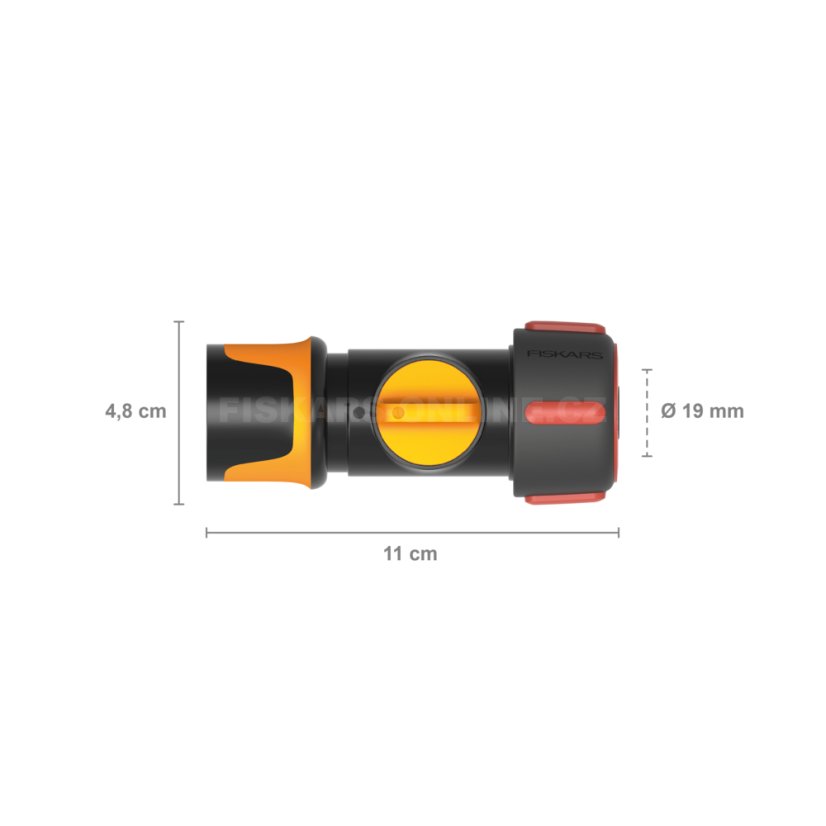 Rychlospojka Fiskars Comfort s ventilem 19mm (3/4”)