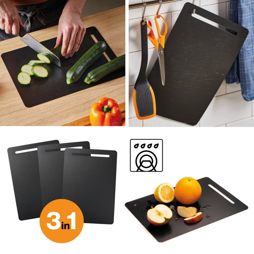 Plastová prkénka Fiskars 3ks