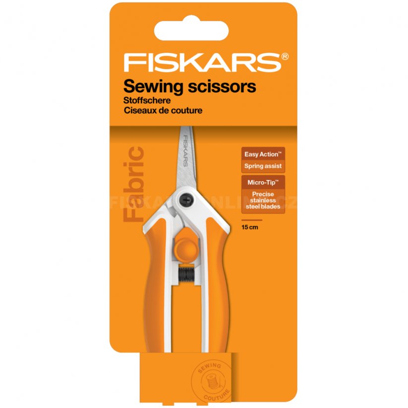 Pružinové nůžky na nitě Fiskars Premier EasyAction