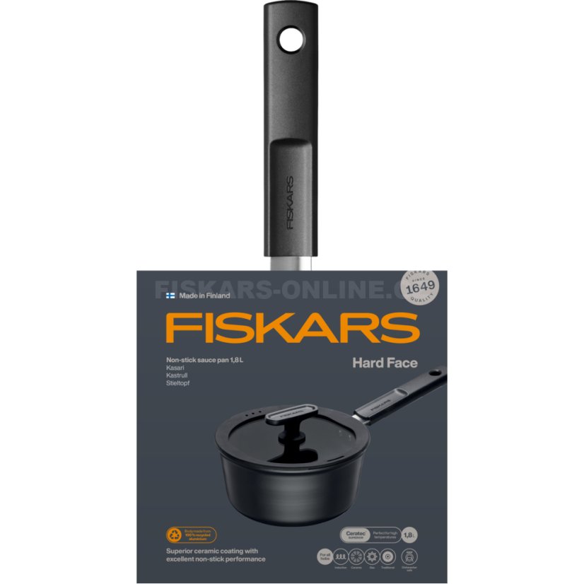 Rendlík s pokličkou Fiskars Hard Face 1,8 l