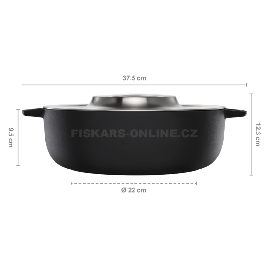 Grilovací litinový hrnec Fiskars Chef