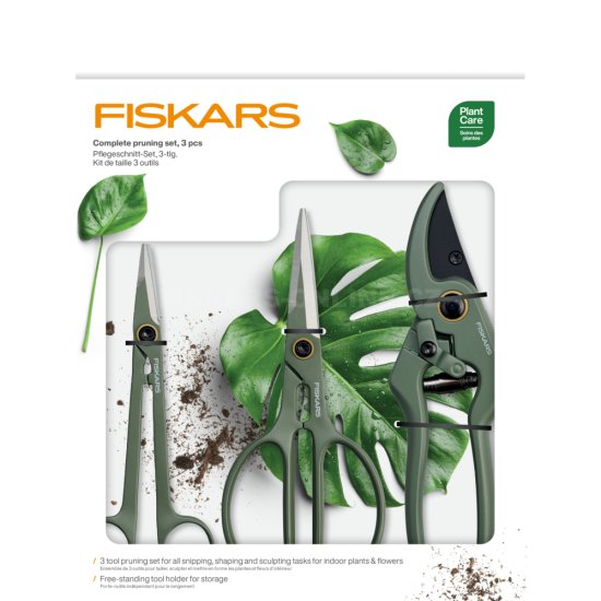 Súprava nožníc na starostlivosť o izbové rastliny Fiskars