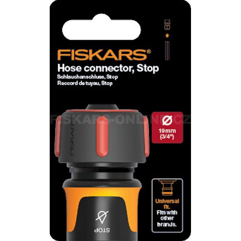 Rychlospojka Fiskars Comfort STOP 19mm (3/4”)