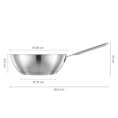 Wok panvica Fiskars All Steel Pure 28 cm
