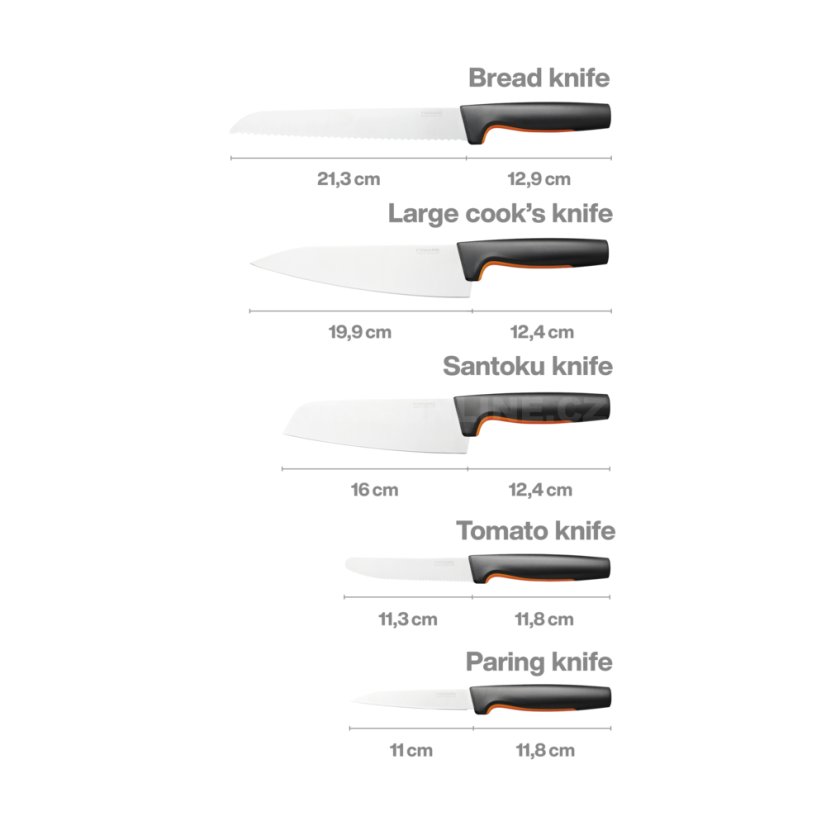 Plastový blok s pěti noži Fiskars Functional Form™