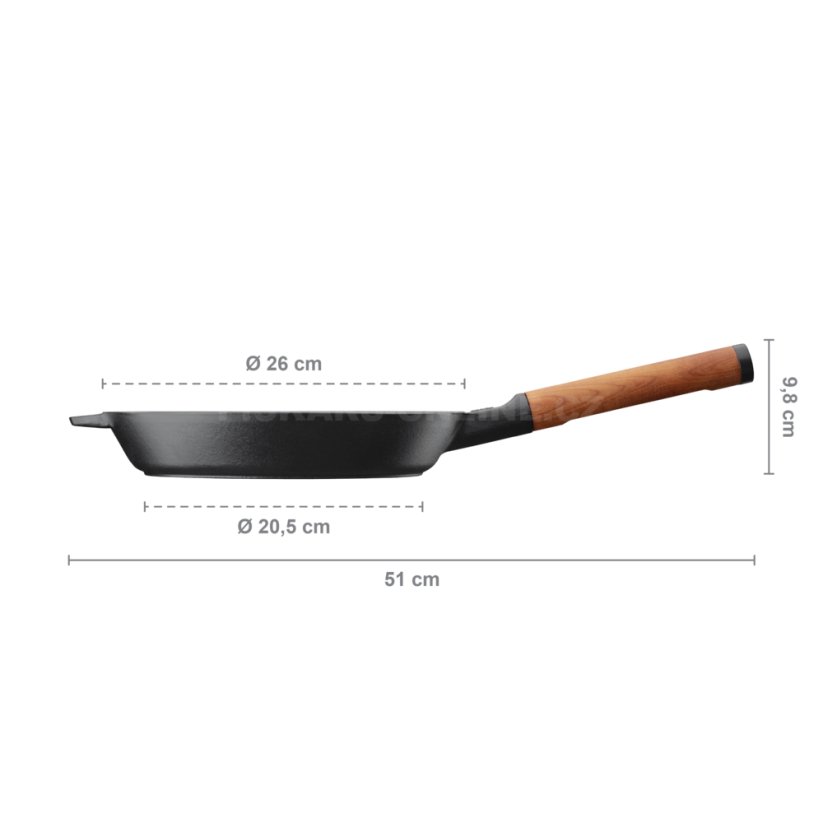 Grilovací litinová pánev Fiskars Norden 26 cm
