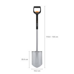 Teleskopický špičatý rýč Fiskars Xact