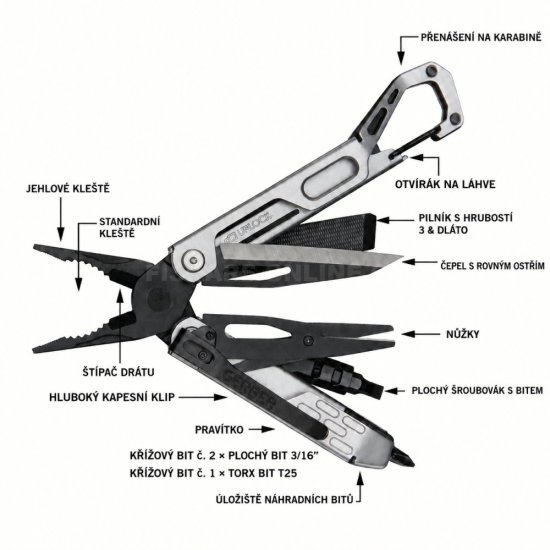 Multitool Gerber Stakeout Drive strieborný