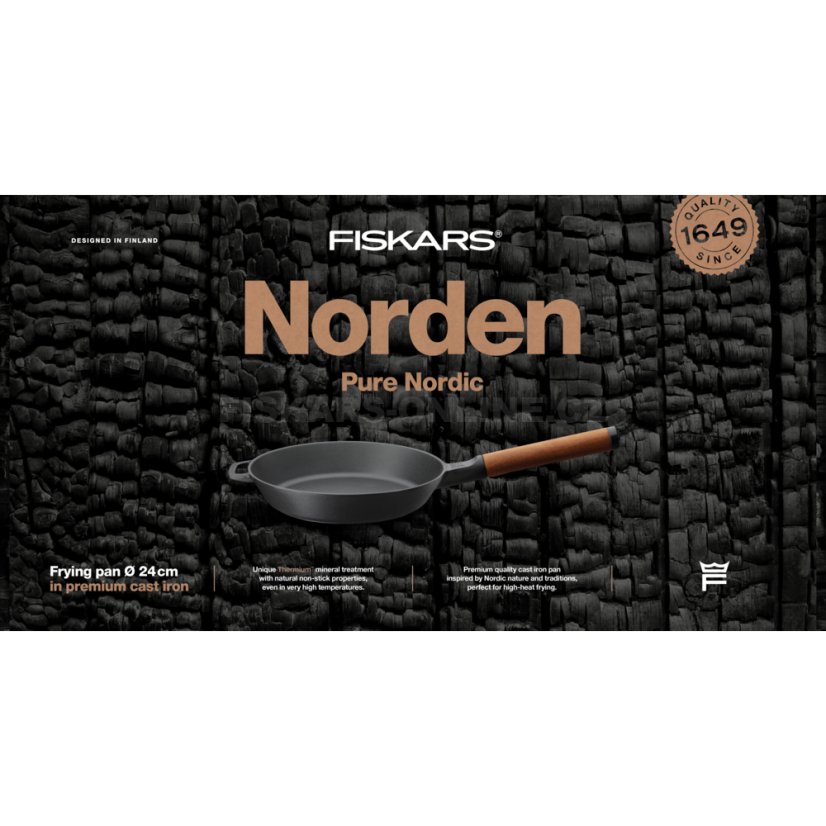 Litinová pánev Fiskars Norden 24 cm
