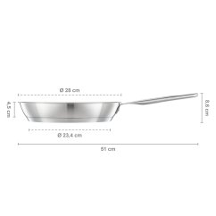 Panvica Fiskars All Steel Pure 28 cm
