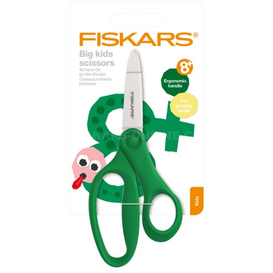 Dětské nůžky Fiskars 15 cm (8+) zelené