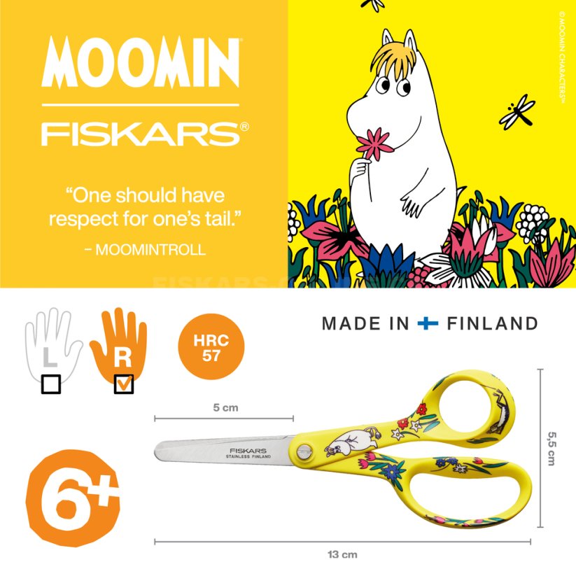 Dětské nůžky Fiskars Moomin Snorkmaiden