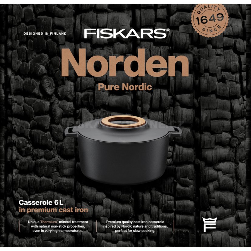 Litinový hrnec Fiskars Norden 6,0 l