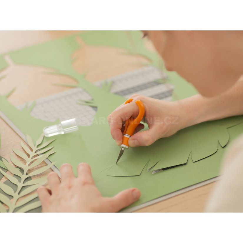 Softgrip prstový nůž Fiskars