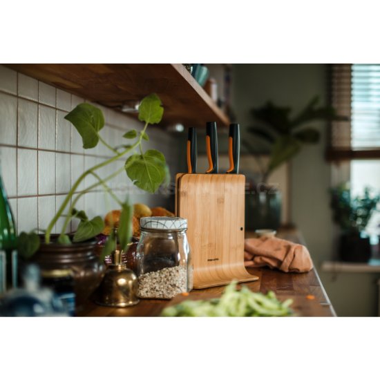 Bambusový blok se třemi noži Fiskars Functional Form™