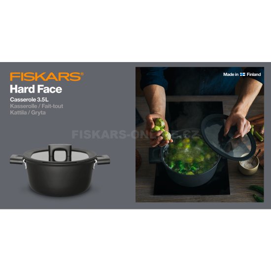 Hrnec Fiskars Hard Face 3,5l 1052227