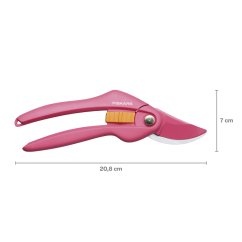 Dvoučepelové zahradní nůžky Fiskars P26 červené