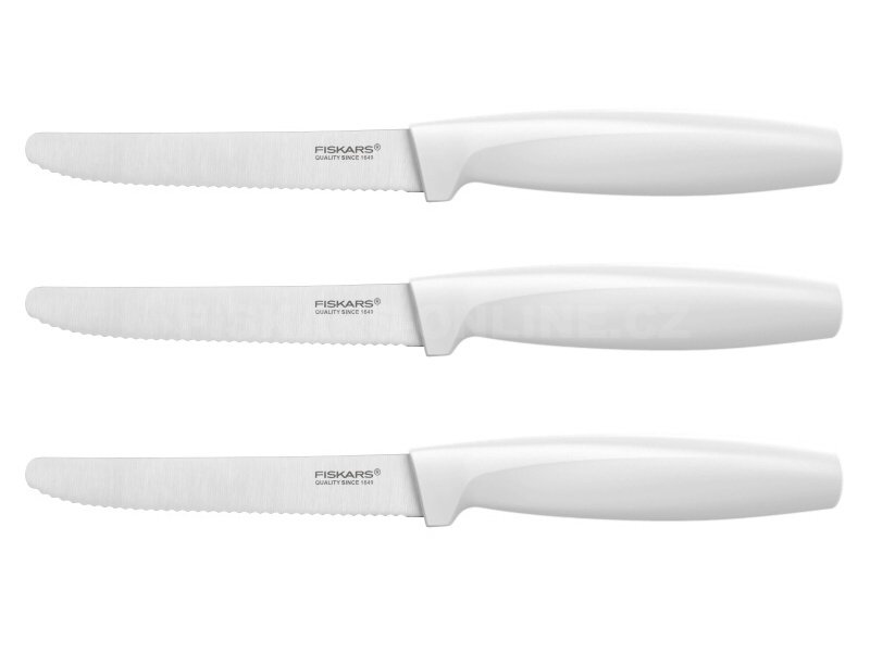 Sada jídelních nožů Fiskars, bílé