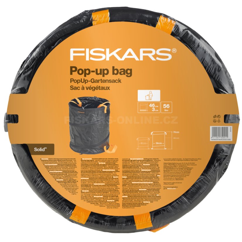 Skládací zahradní koš Fiskars 56 litrů