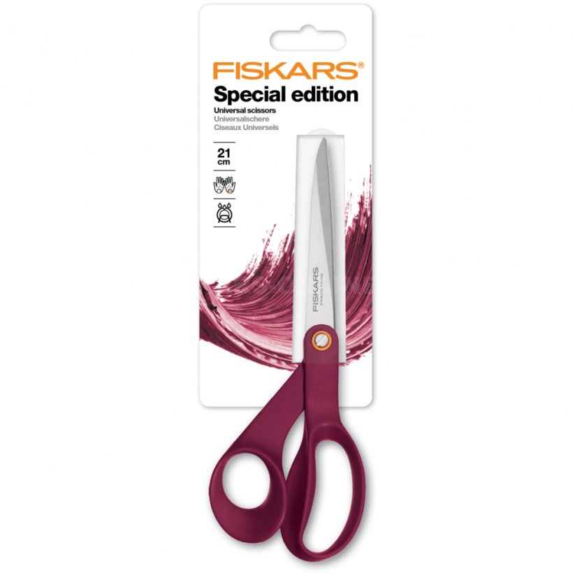 Univerzální nůžky Fiskars 21 cm purpurové